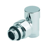 Chromuotas balansinis ventilis 1/2" x 1/2" vidiniu sriegiu, kampinis