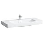Praustuvas plačiais kraštais 105 x 46 cm. Laufen Pro S 813966 su 1 anga maišytuvui viduryje