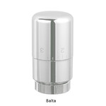 Balta metalinė termostatinė galvutė Carlo Poletti M30 x 1,5